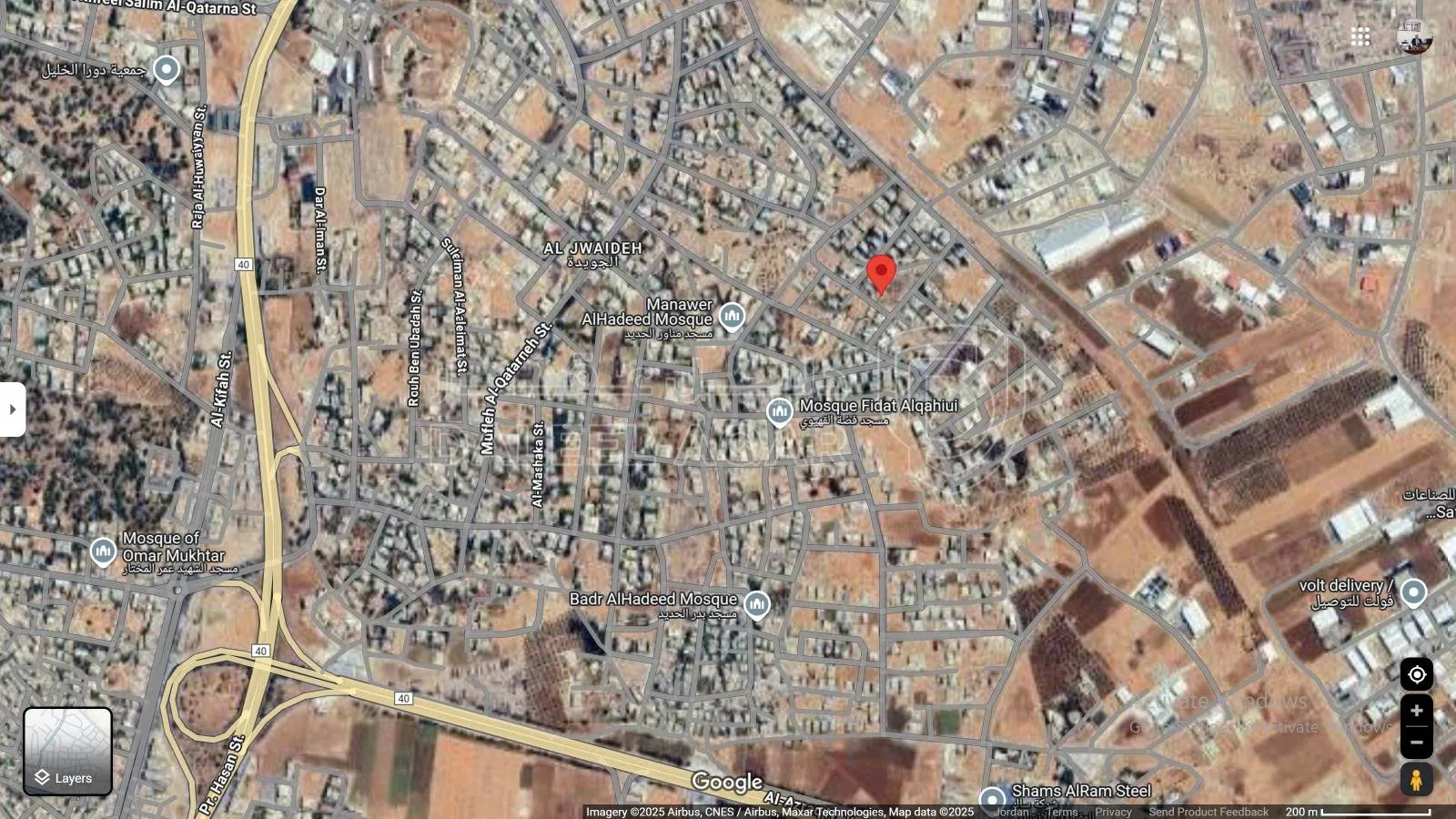 أرض في  جنوب عمان- القرية: الجويدة - الحوض: اقصير السهل - 55,000 دأ - صورة 1